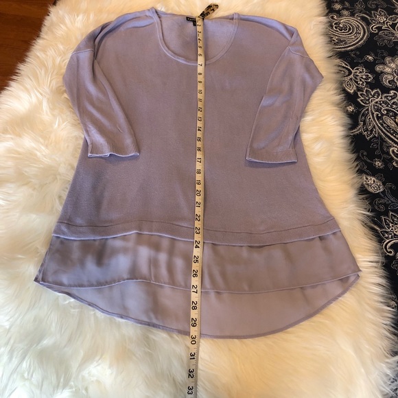 Express Lavender Scoop Neck Tunic Sweater size Medium - Picture 5 of 8